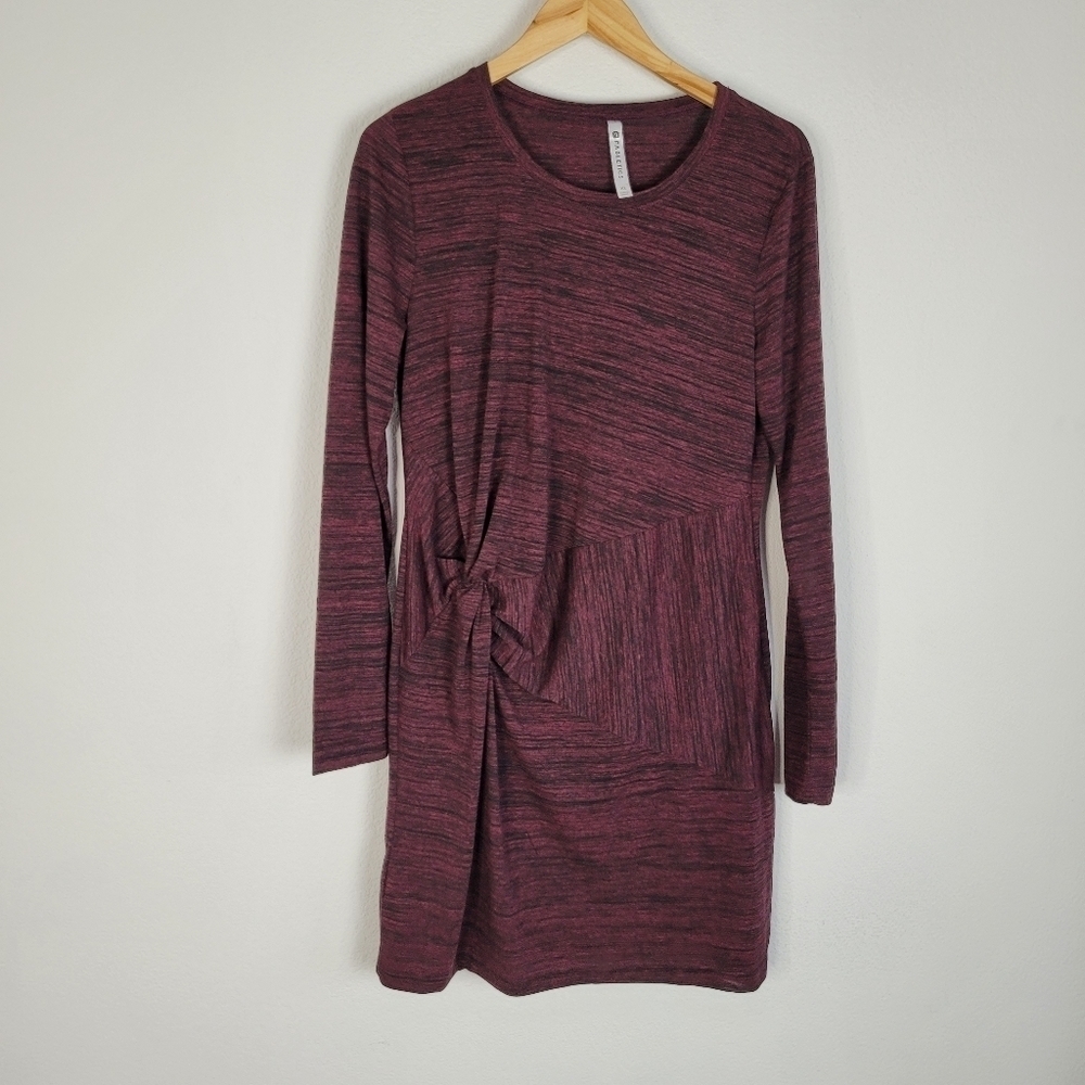 Fabletics burgundy athleisure space dye Brooke dress - Picture 3 of 8